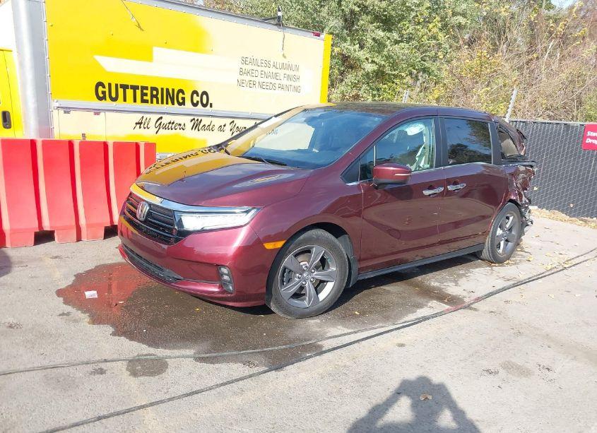 Photo 2 of 2021 Honda Odyssey EX (VIN 5FNRL6H58MB016391)