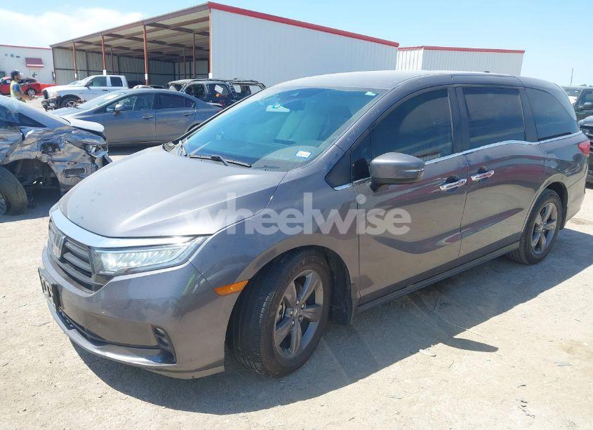 Photo 2 of 2021 Honda Odyssey EX (VIN 5FNRL6H58MB043929)