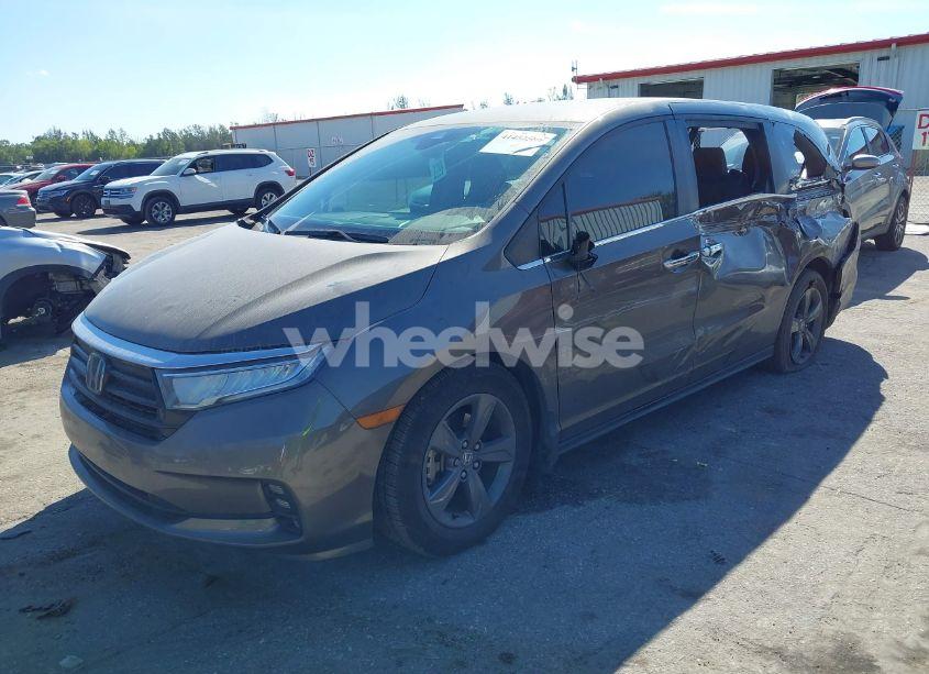 Photo 2 of 2021 Honda Odyssey EX (VIN 5FNRL6H59MB036990)