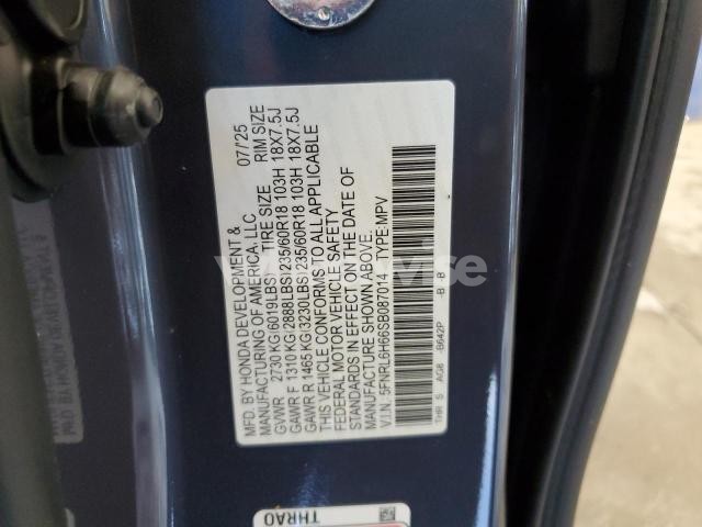 Photo 11 of 2025 HONDA ODYSSEY EXL (VIN 5FNRL6H66SB087014)