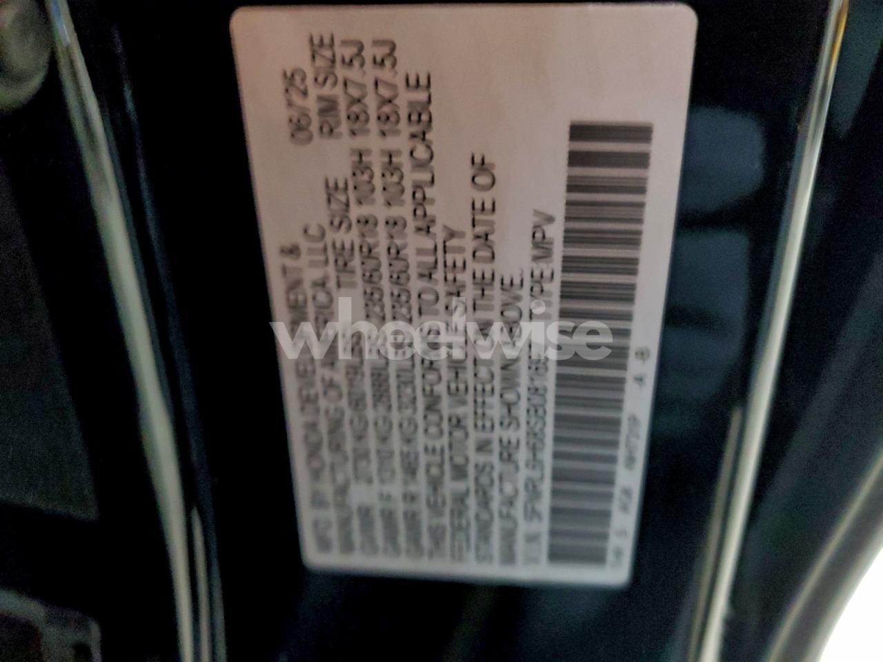 Photo 13 of 2025 HONDA ODYSSEY EXL (VIN 5FNRL6H68SB081697)
