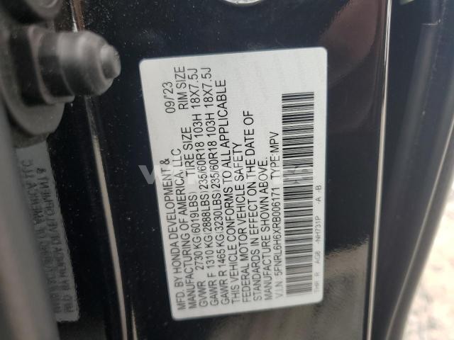 2024 HONDA ODYSSEY EXL (VIN 5FNRL6H6XRB006171) main photo
