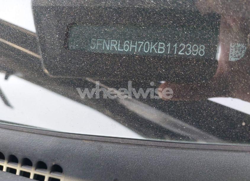 Photo 9 of 2019 Honda Odyssey EX-L (VIN 5FNRL6H70KB112398)