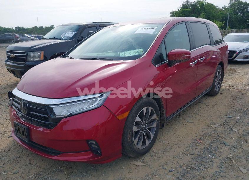 Photo 2 of 2022 Honda Odyssey EX-L (VIN 5FNRL6H73NB019542)