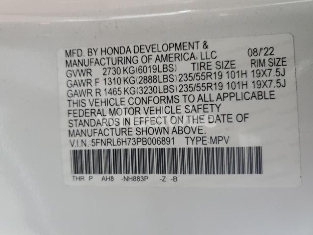 Photo 5 of 2023 HONDA ODYSSEY SPORT-L (VIN 5FNRL6H73PB006891)