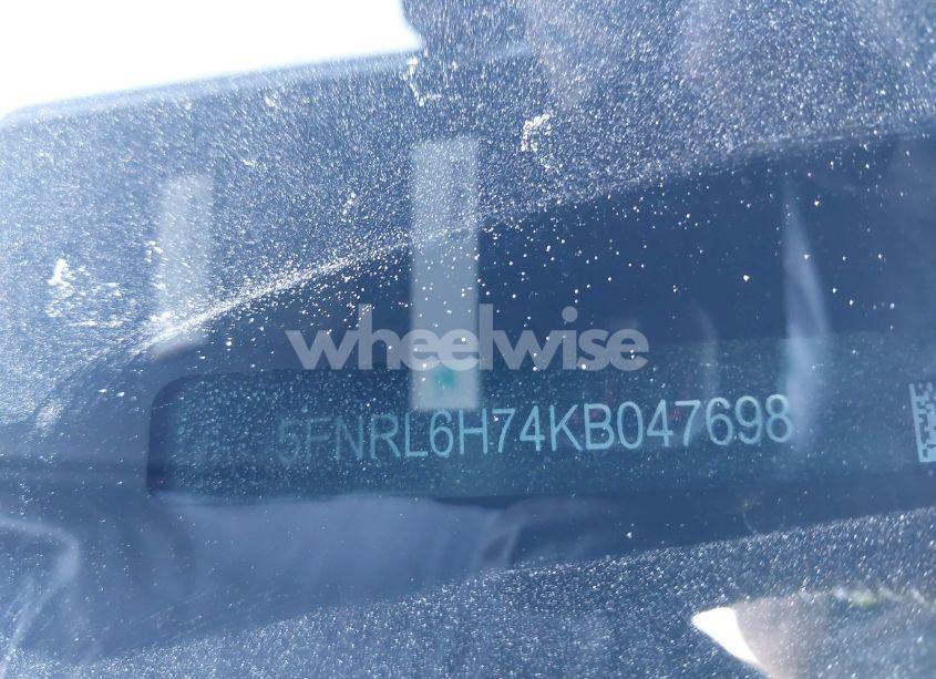 Photo 9 of 2019 Honda Odyssey EX-L (VIN 5FNRL6H74KB047698)