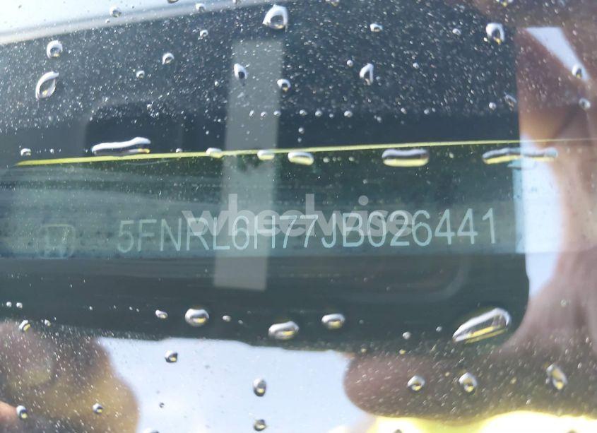 Photo 9 of 2018 Honda Odyssey EX-L (VIN 5FNRL6H77JB026441)