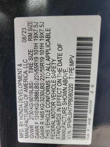 Photo 4 of 2023 HONDA ODYSSEY SPORT-L (VIN 5FNRL6H77PB080220)