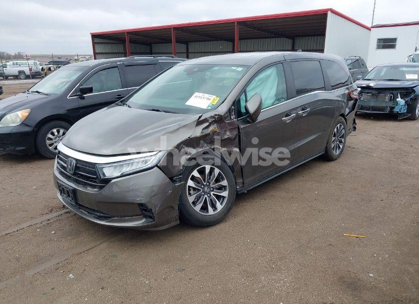 Photo 2 of 2021 Honda Odyssey EX-L (VIN 5FNRL6H78MB012780)