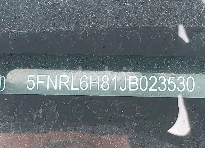 Photo 9 of 2018 Honda Odyssey TOURING (VIN 5FNRL6H81JB023530)