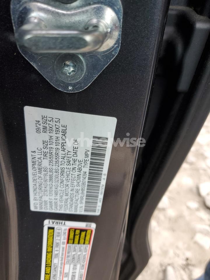 Photo 13 of 2025 HONDA ODYSSEY TOURING (VIN 5FNRL6H85SB014394)