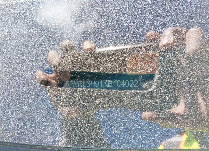 Photo 9 of 2019 Honda Odyssey ELITE (VIN 5FNRL6H91KB104022)