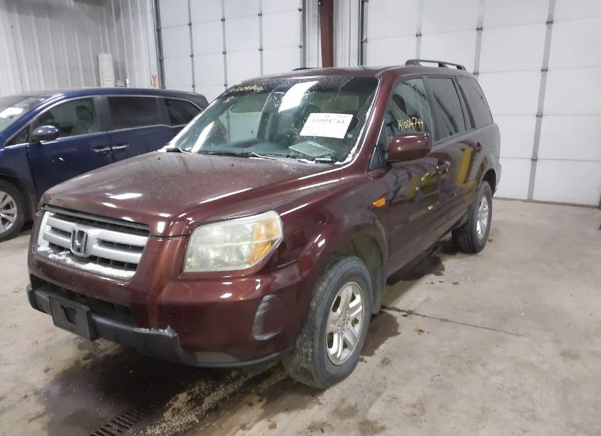 Photo 2 of 2008 Honda Pilot VP (VIN 5FNYF18228B026822)