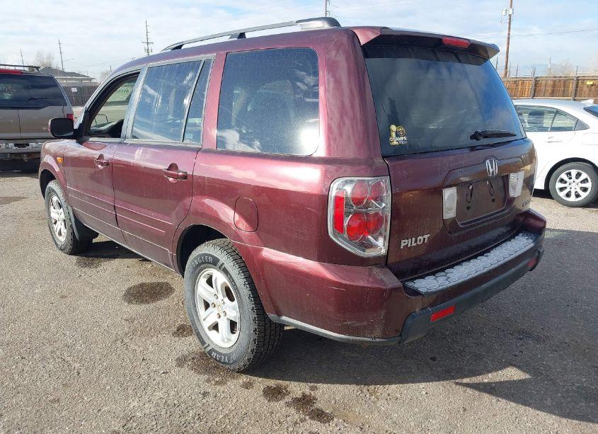 Photo 3 of 2008 Honda Pilot VP (VIN 5FNYF18238B000102)