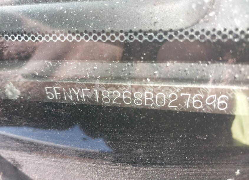 Photo 9 of 2008 Honda Pilot VP (VIN 5FNYF18268B027696)