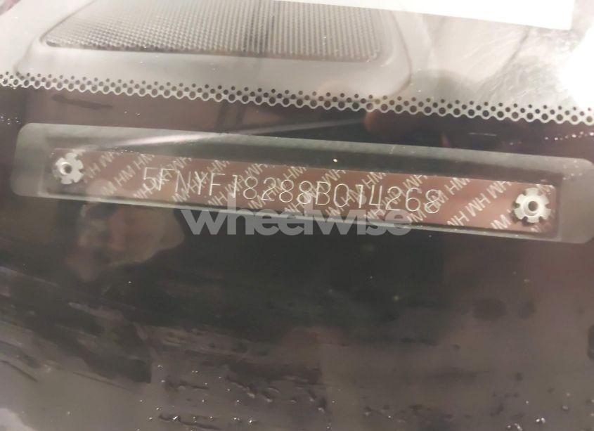 Photo 9 of 2008 Honda Pilot VP (VIN 5FNYF18288B014268)