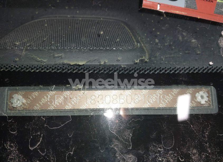 Photo 9 of 2008 Honda Pilot SE (VIN 5FNYF18308B031378)