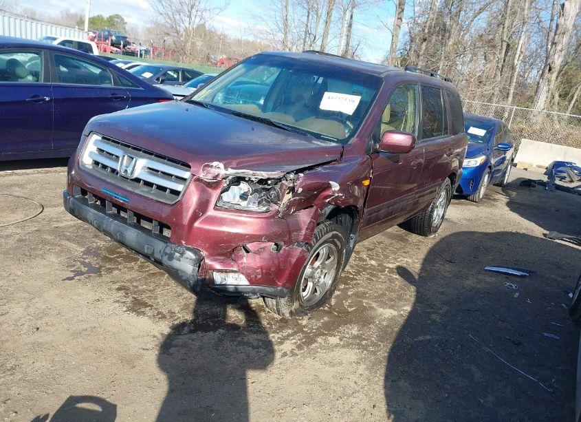 Photo 2 of 2008 Honda Pilot EX-L (VIN 5FNYF18508B018695)