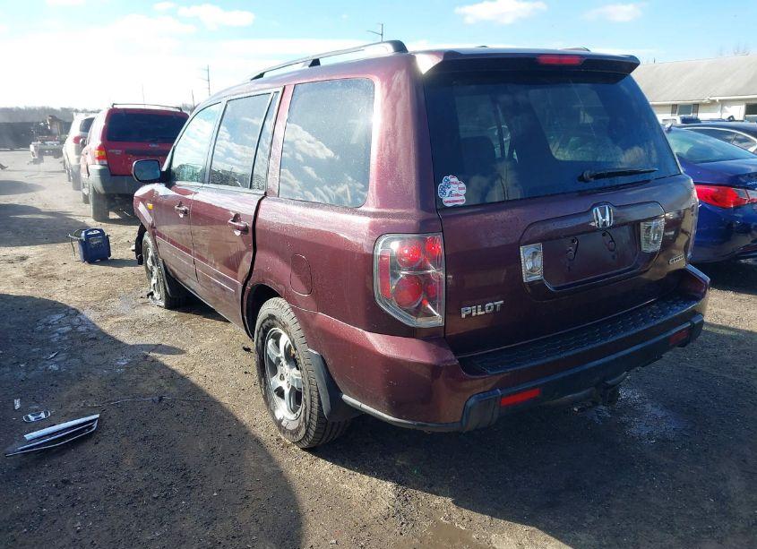 Photo 3 of 2008 Honda Pilot EX-L (VIN 5FNYF18508B018695)