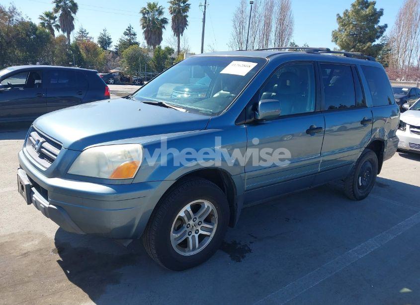 Photo 2 of 2005 Honda Pilot EX-L (VIN 5FNYF18525B036661)