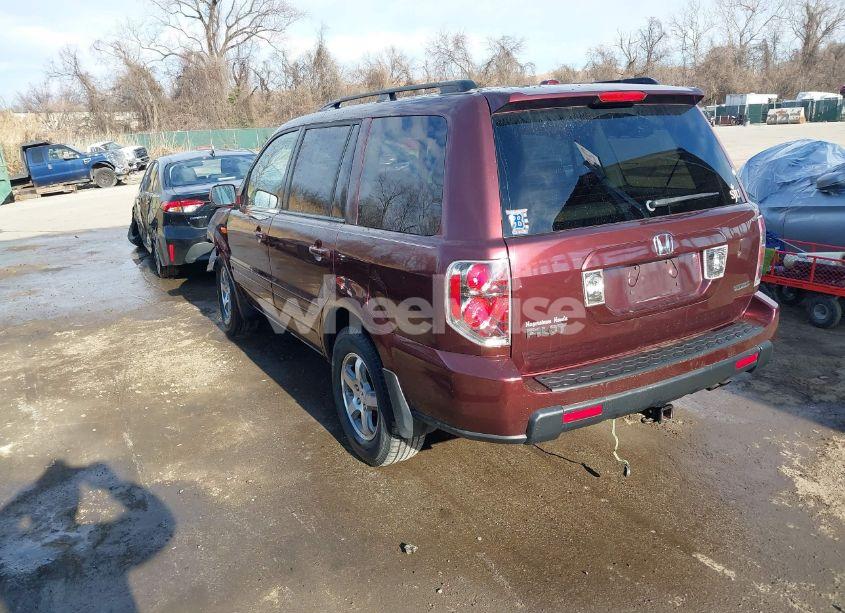 Photo 3 of 2007 Honda Pilot EX-L (VIN 5FNYF18647B004936)