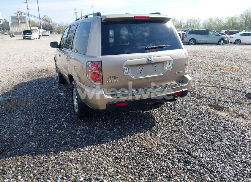 Photo 3 of 2007 Honda Pilot EX-L (VIN 5FNYF18657B013919)