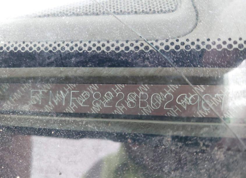 Photo 9 of 2008 Honda Pilot VP (VIN 5FNYF28228B029967)