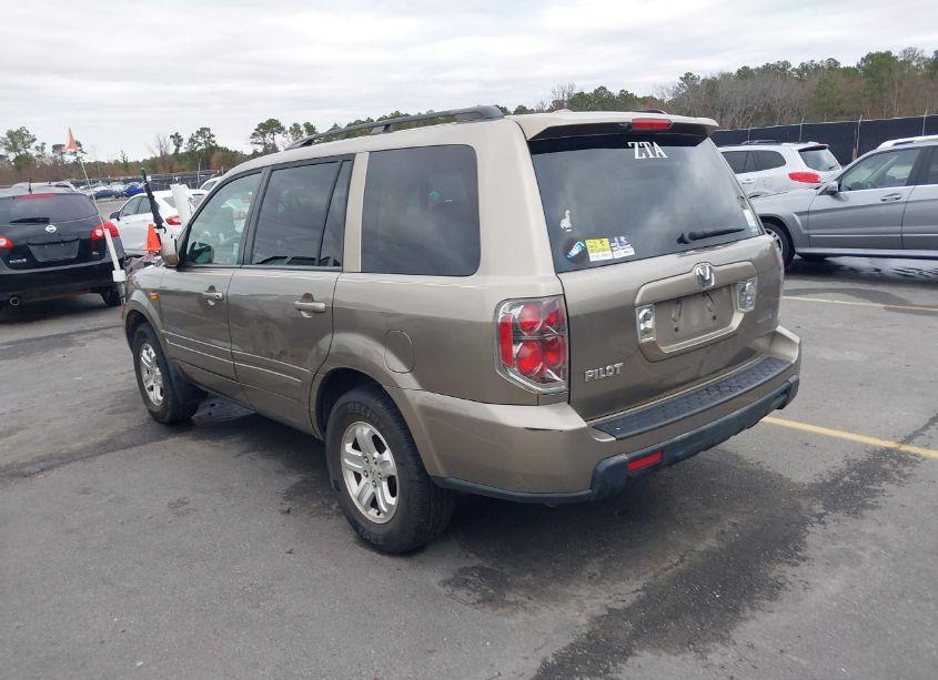 Photo 3 of 2008 Honda Pilot VP (VIN 5FNYF28238B003846)