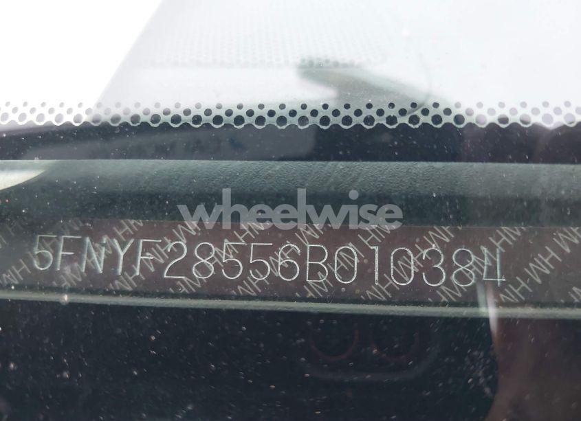 Photo 9 of 2006 Honda Pilot EX-L (VIN 5FNYF28556B010384)