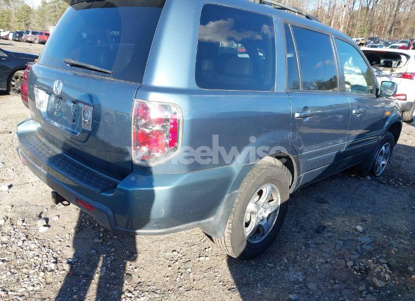 Photo 4 of 2007 Honda Pilot EX-L (VIN 5FNYF28577B014681)