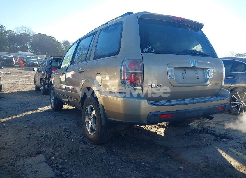 Photo 3 of 2007 Honda Pilot EX-L (VIN 5FNYF28587B031652)