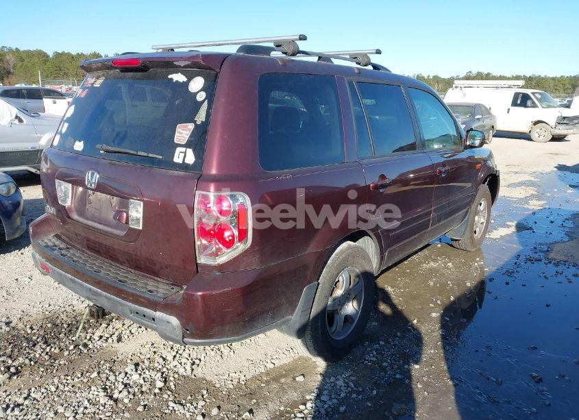 Photo 4 of 2007 Honda Pilot EX-L (VIN 5FNYF28777B009126)