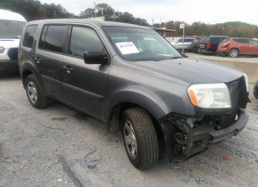 2012 Honda Pilot LX (VIN 5FNYF3H22CB032947) main photo