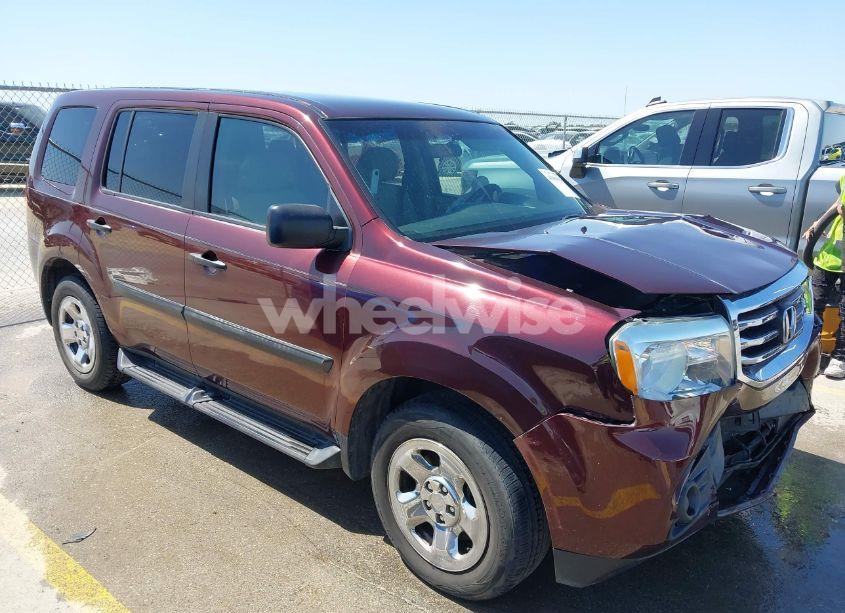 2012 Honda Pilot LX (VIN 5FNYF3H23CB029653) main photo