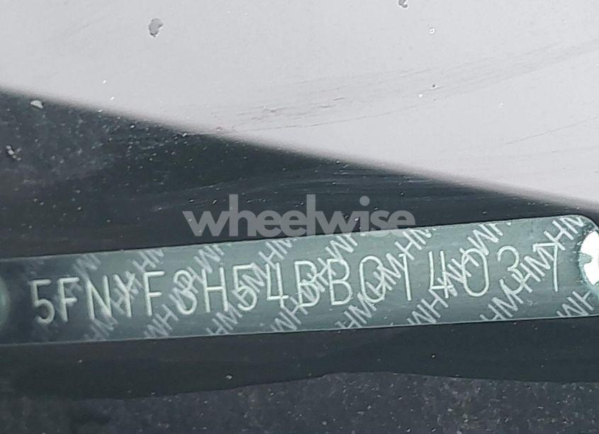 Photo 17 of 2011 Honda Pilot EX-L (VIN 5FNYF3H54BB014037)