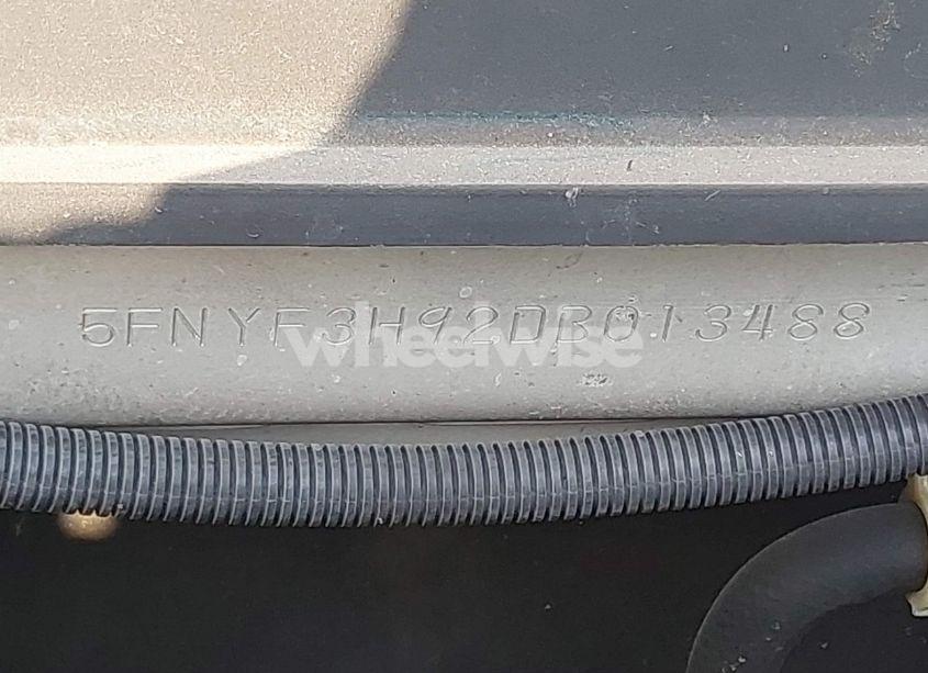 Photo 9 of 2013 Honda Pilot TOURING (VIN 5FNYF3H92DB013488)