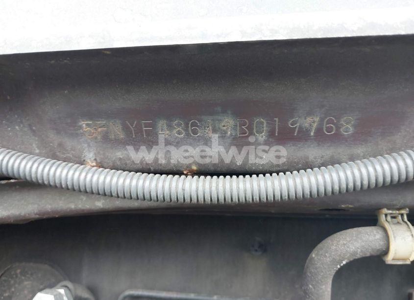 Photo 18 of 2009 Honda Pilot EX-L (VIN 5FNYF48619B019768)