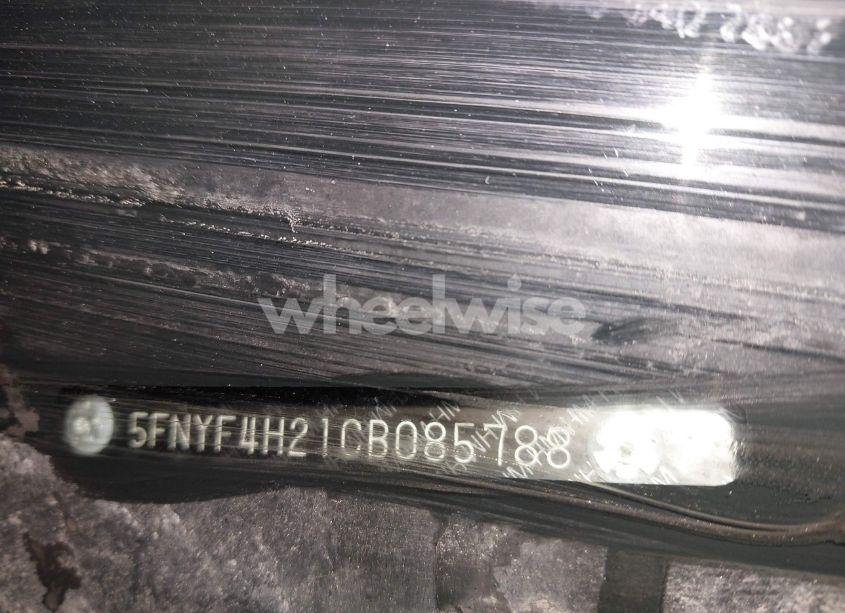 Photo 9 of 2012 Honda Pilot LX (VIN 5FNYF4H21CB085788)