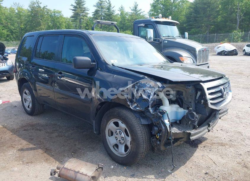 2013 Honda Pilot LX (VIN 5FNYF4H24DB051250) main photo