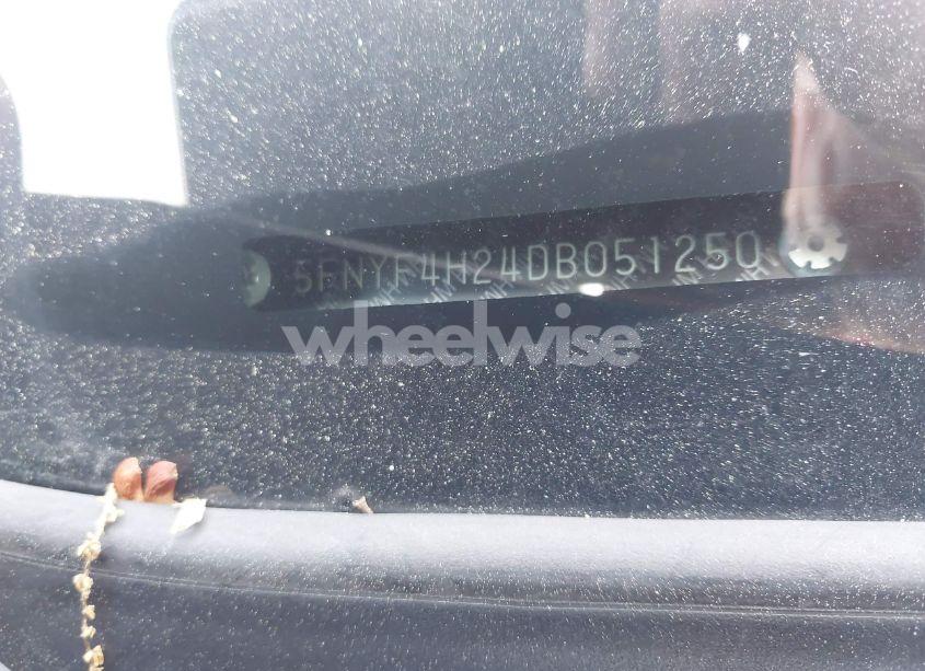 Photo 9 of 2013 Honda Pilot LX (VIN 5FNYF4H24DB051250)