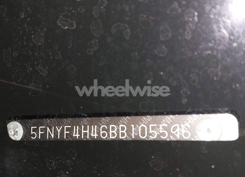 Photo 17 of 2011 Honda Pilot EX (VIN 5FNYF4H46BB105596)