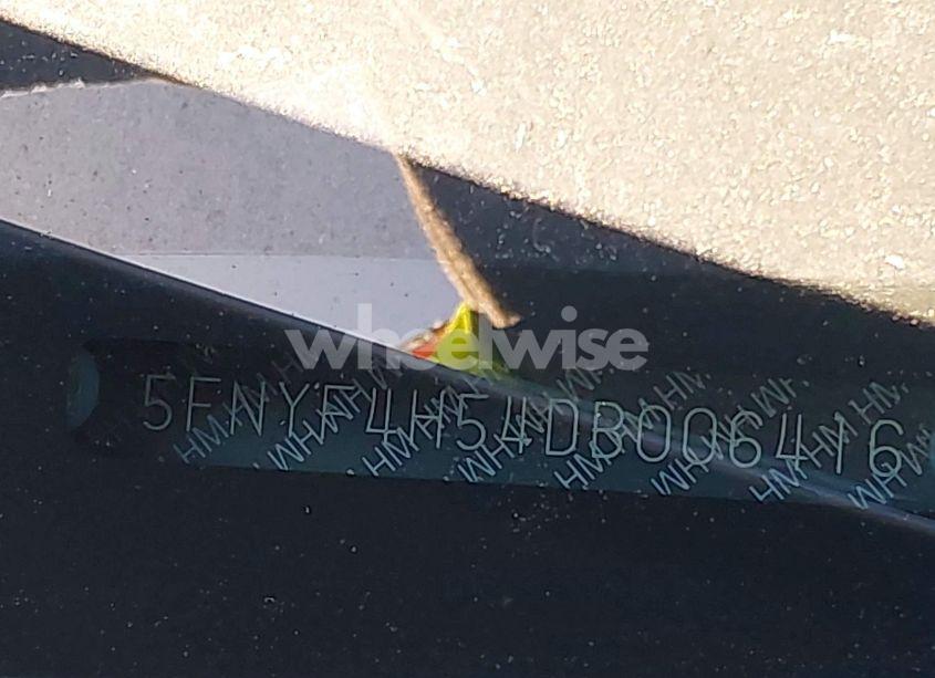 Photo 16 of 2013 Honda Pilot EX-L (VIN 5FNYF4H54DB006416)