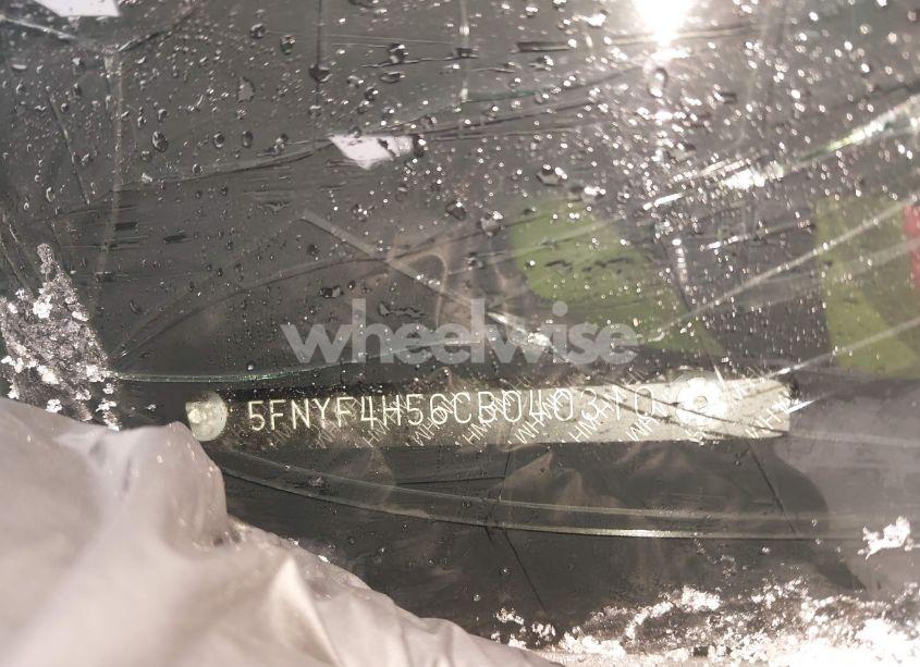 Photo 9 of 2012 Honda Pilot EX-L (VIN 5FNYF4H56CB040310)