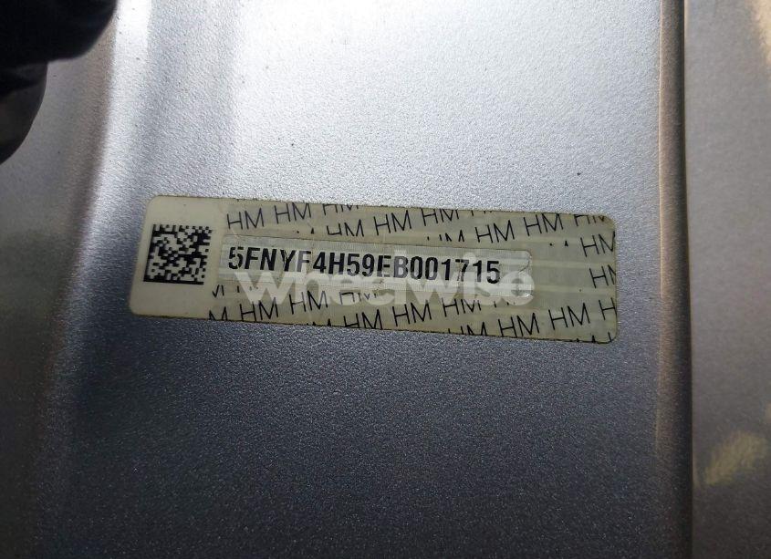 Photo 19 of 2014 Honda Pilot EX-L (VIN 5FNYF4H59EB001715)