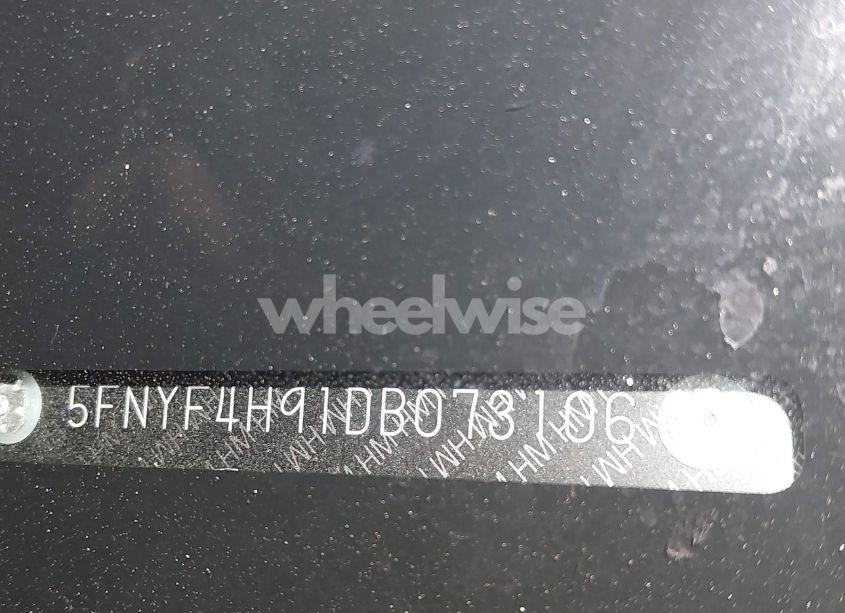 Photo 18 of 2013 Honda Pilot TOURING (VIN 5FNYF4H91DB073106)