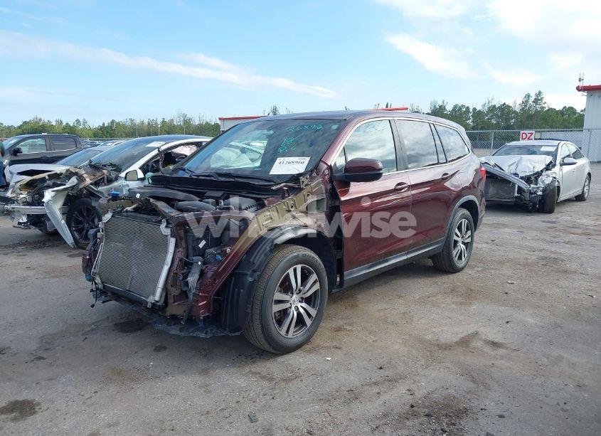 Photo 2 of 2017 Honda Pilot EX-L (VIN 5FNYF5H85HB017723)