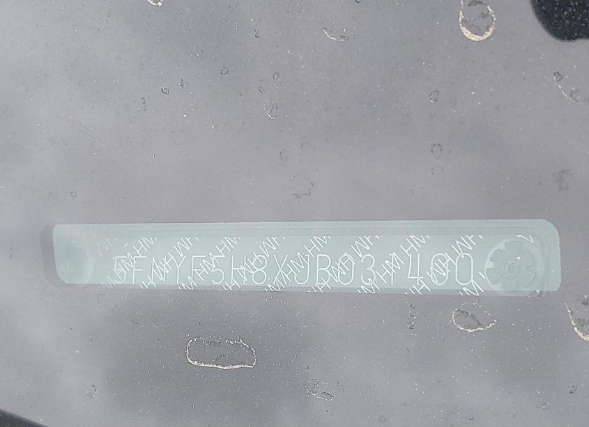 Photo 17 of 2018 Honda Pilot EX-L (VIN 5FNYF5H8XJB031400)