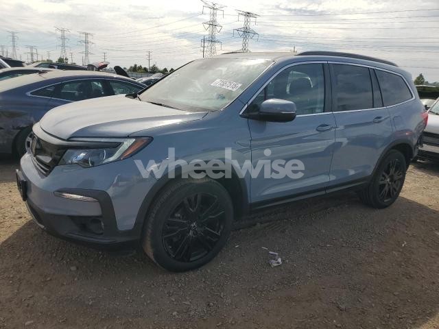 Photo 2 of 2022 HONDA PILOT SE (VIN 5FNYF6H29NB081681)