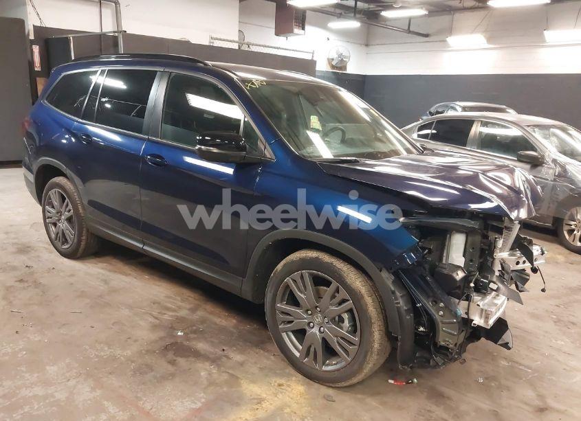 2022 Honda Pilot AWD SPORT (VIN 5FNYF6H35NB037556) main photo