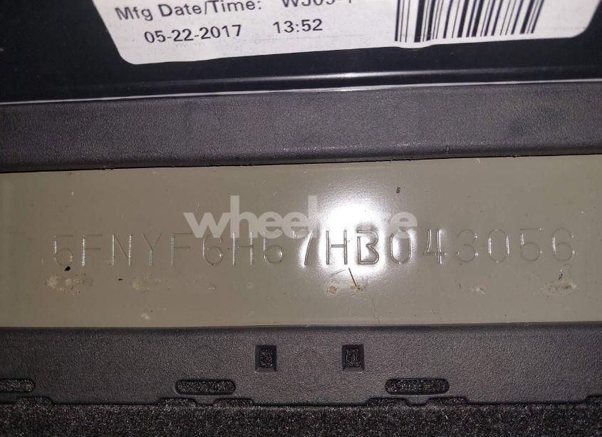 Photo 18 of 2017 Honda Pilot EX-L (VIN 5FNYF6H57HB043056)